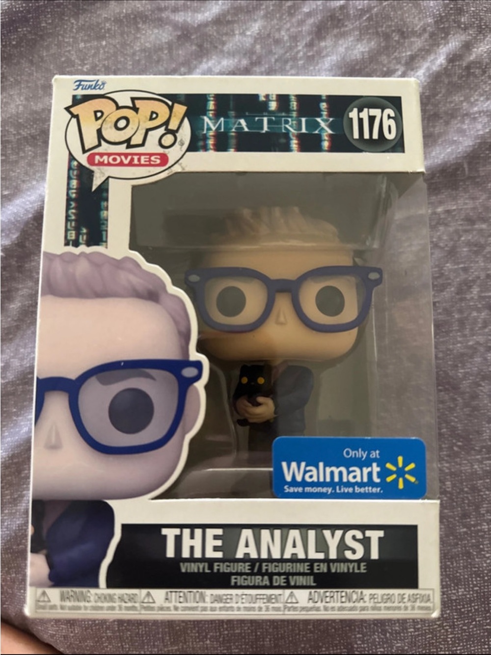 Funko Pop! Movies Matrix Back-Box Artwork White Black Green